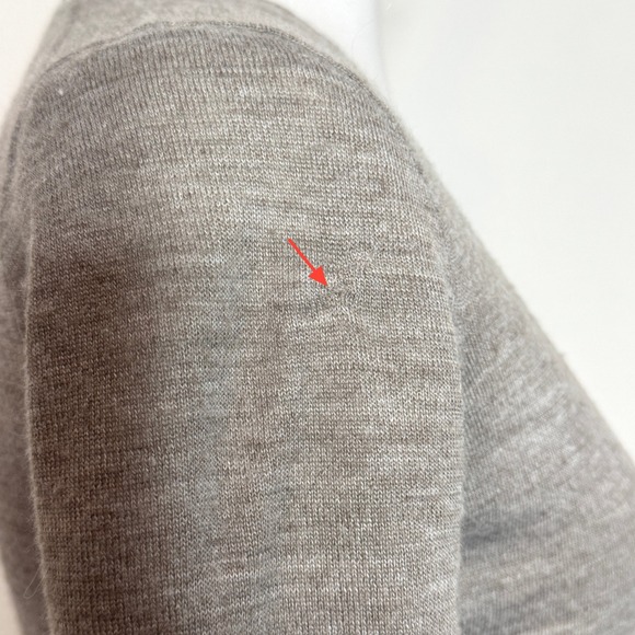 WALLACE J.Crew Wool Alpaca Cardigan Sweater XS Brown Double Layer Zip Pockets - Picture 5 of 10